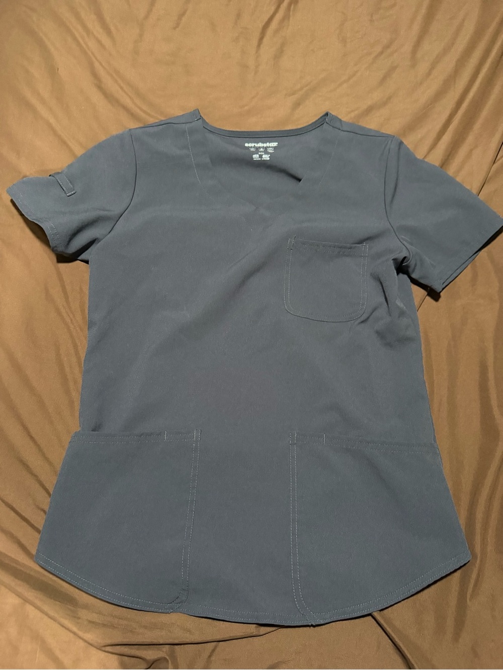 Scrubstar Women's Short Sleeve Scrub Top - Slate Gray